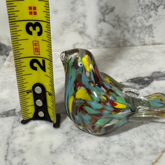 Colorful Glass Bird Figurine - Picture 8 of 10